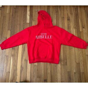 Stay Ribelle Men's Hoodie Red Size XL